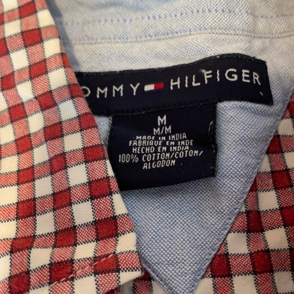 Tommy Hilfiger Button Down Short Sleeve Shirt M - Picture 5 of 6
